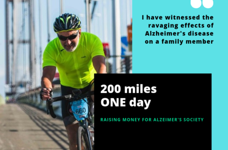 Alan's mammoth challenge for Alzheimers's