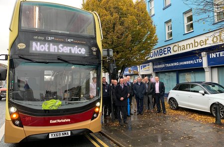 All aboard for Chamber’s exclusive preview of East Yorkshire’s new fleet of ‘talking buses’