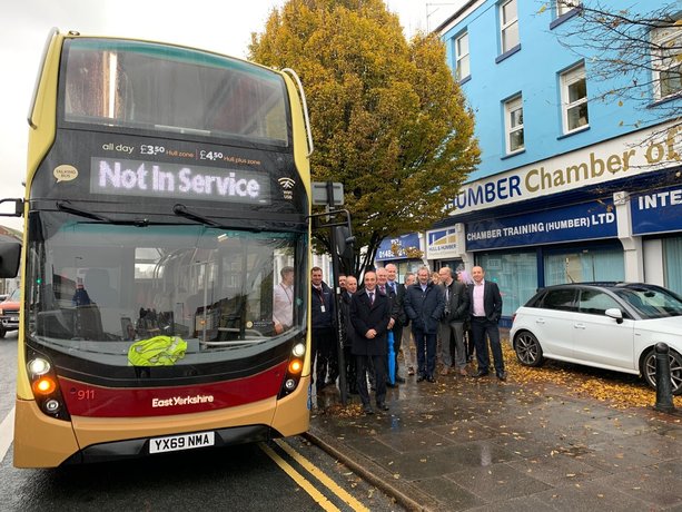 All aboard for Chamber’s exclusive preview of East Yorkshire’s new fleet of ‘talking buses’