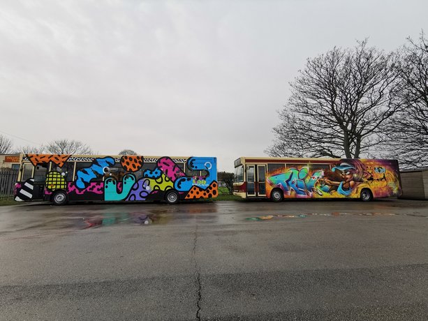 Donated buses find new home at Westcott Primary School