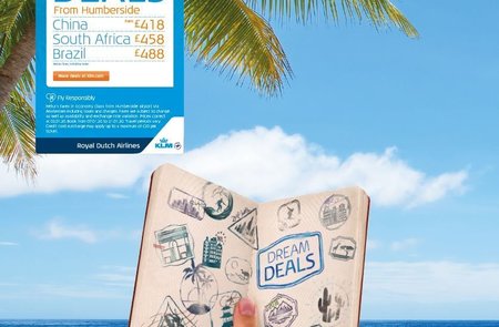 KLM's Dream Deals have landed at Humberside Airport!