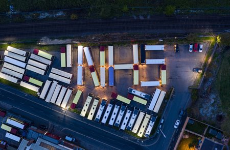 Bus company spell out thanks to NHS