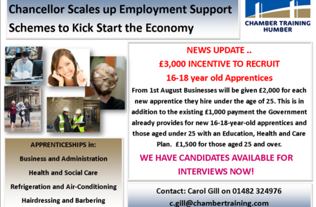 New £3,000 incentive for employers to take on an apprentice - we have candidates ready for interview now