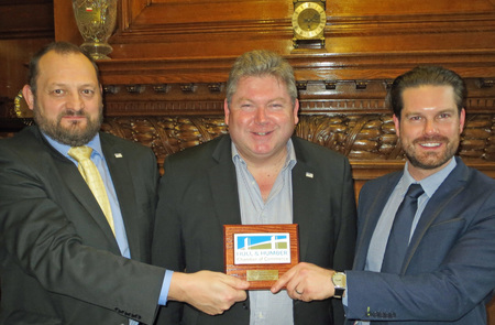 Chamber’s website designer receives Patron’s Plaque