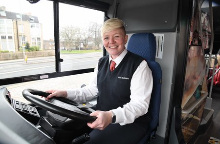 Potential bus drivers given a chance to take the wheel