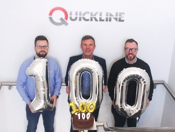 Quickline Doubles Team in 6 Months  