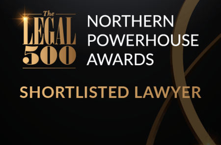 Andrew Jackson Shortlisted for the Legal 500's Northern  Powerhouse Awards 