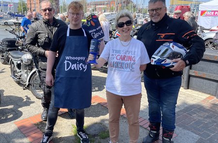 Daisy Appeal joins charity village to welcome Distinguished Gentleman’s Ride to Hull marina