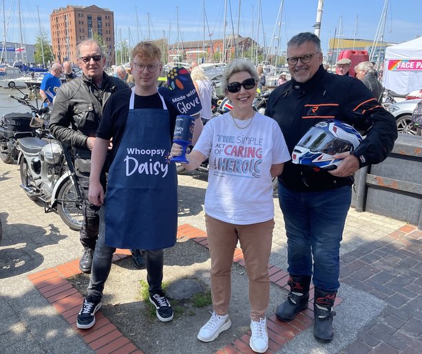 Daisy Appeal joins charity village to welcome Distinguished Gentleman’s Ride to Hull marina