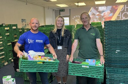 Foodbank charity benefits from Spencer Group generosity