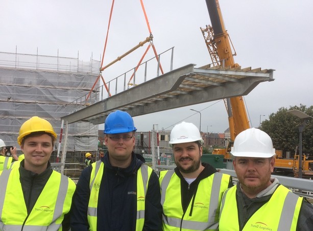   Trans2 Logistics delivers to bridge the gap to new amphitheatre