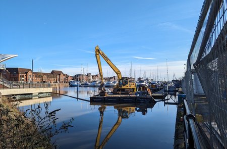 Work starts to create new permanent berth for historic lightship