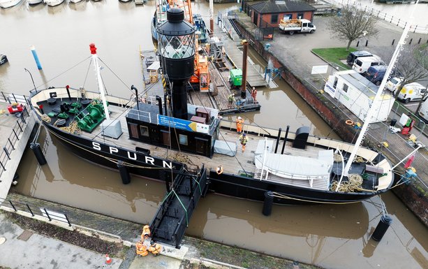 Young talent helps Spencer Group complete permanent berth for historic lightship