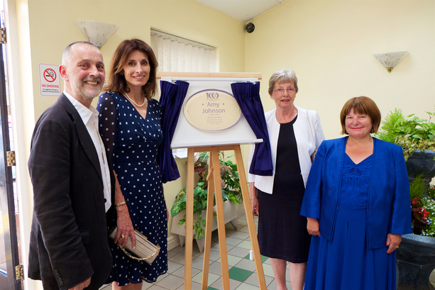 Centenary plaque celebrates Amy Johnson’s achievements