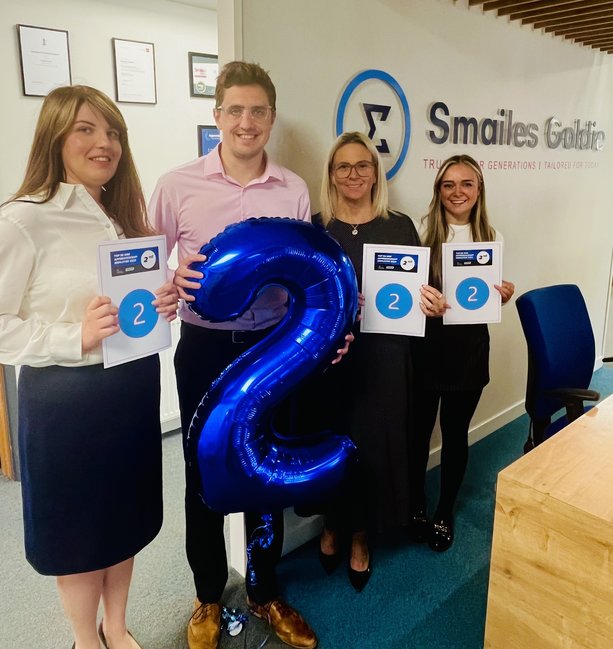 Smailes Goldie climbs to second in UK’s Top 50 SME Apprenticeship Employers 2025
