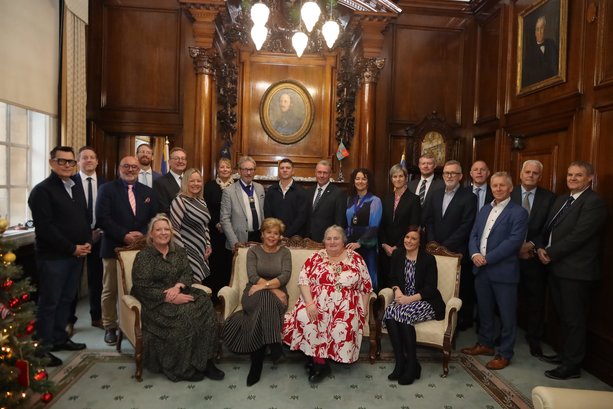 A first for Chamber as two Mayors attend annual Patrons’ Lunch in Guildhall Parlour