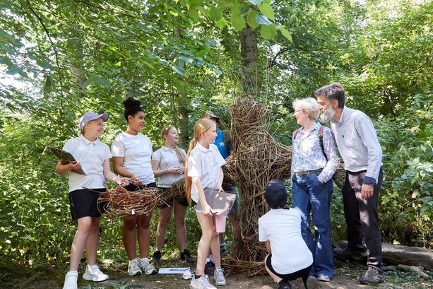 Students add new artistic appeal to Bridgehead business park nature trail