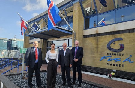 New Icelandic Ambassador vows to build on strong relationship with Grimsby's seafood sector in first visit to the Humber