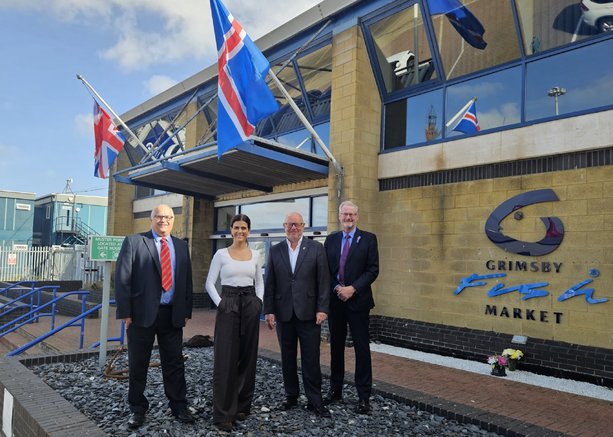 New Icelandic Ambassador vows to build on strong relationship with Grimsby's seafood sector in first visit to the Humber