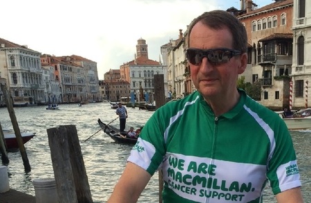 Mike makes plans for next target after cycling past his charity milestone