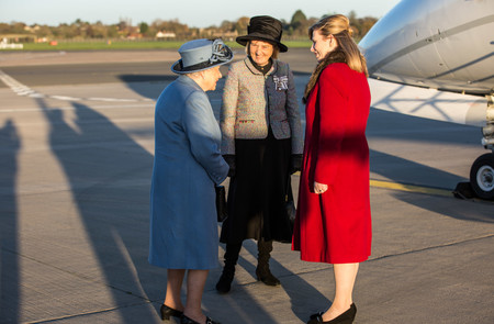 Queen visits Humberside Airport as part of Royal Visit to Hull
