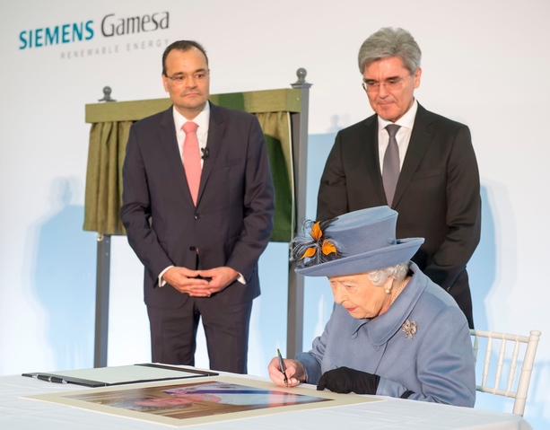 Siemens Gamesa Renewable Energy welcomes The Queen to Hull