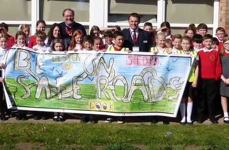Winning road safety banners take pride of place in schools after law firm’s competition