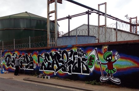 Graffiti artists take over Humber Street creative space