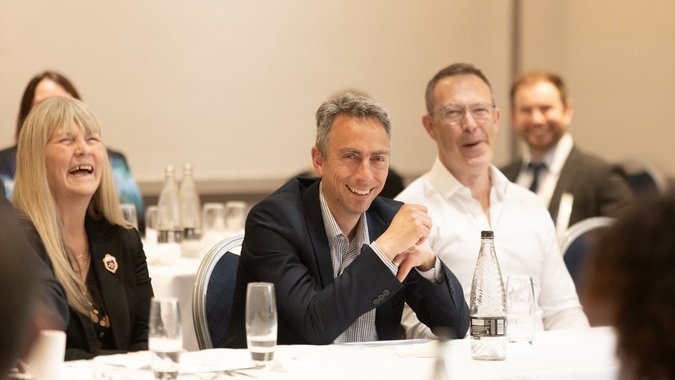 Guests enjoying lunch 