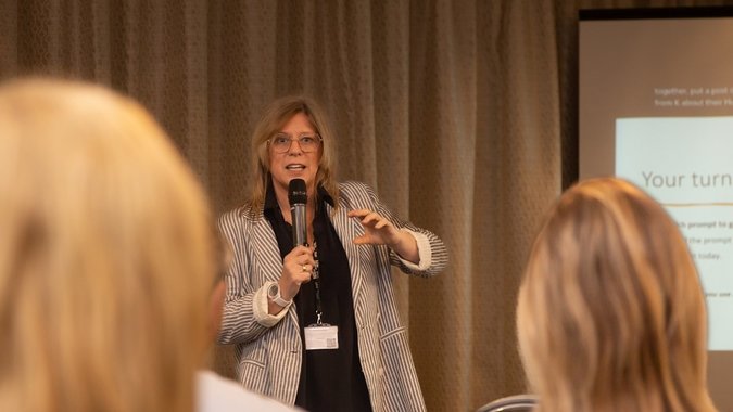 Digi Deb presenting at last year's event 