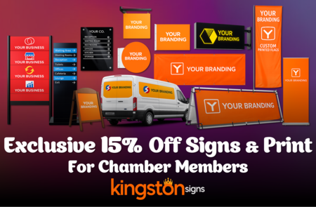Exclusive 15% Off Signs & Print for Chamber Members