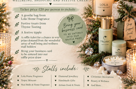 Thyme Tasting Christmas Evening — Wellbeing, Shopping & Festive Cheer!