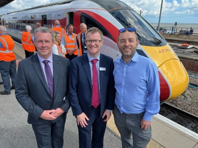 LNER Azuma in Cleethorpes with Adam